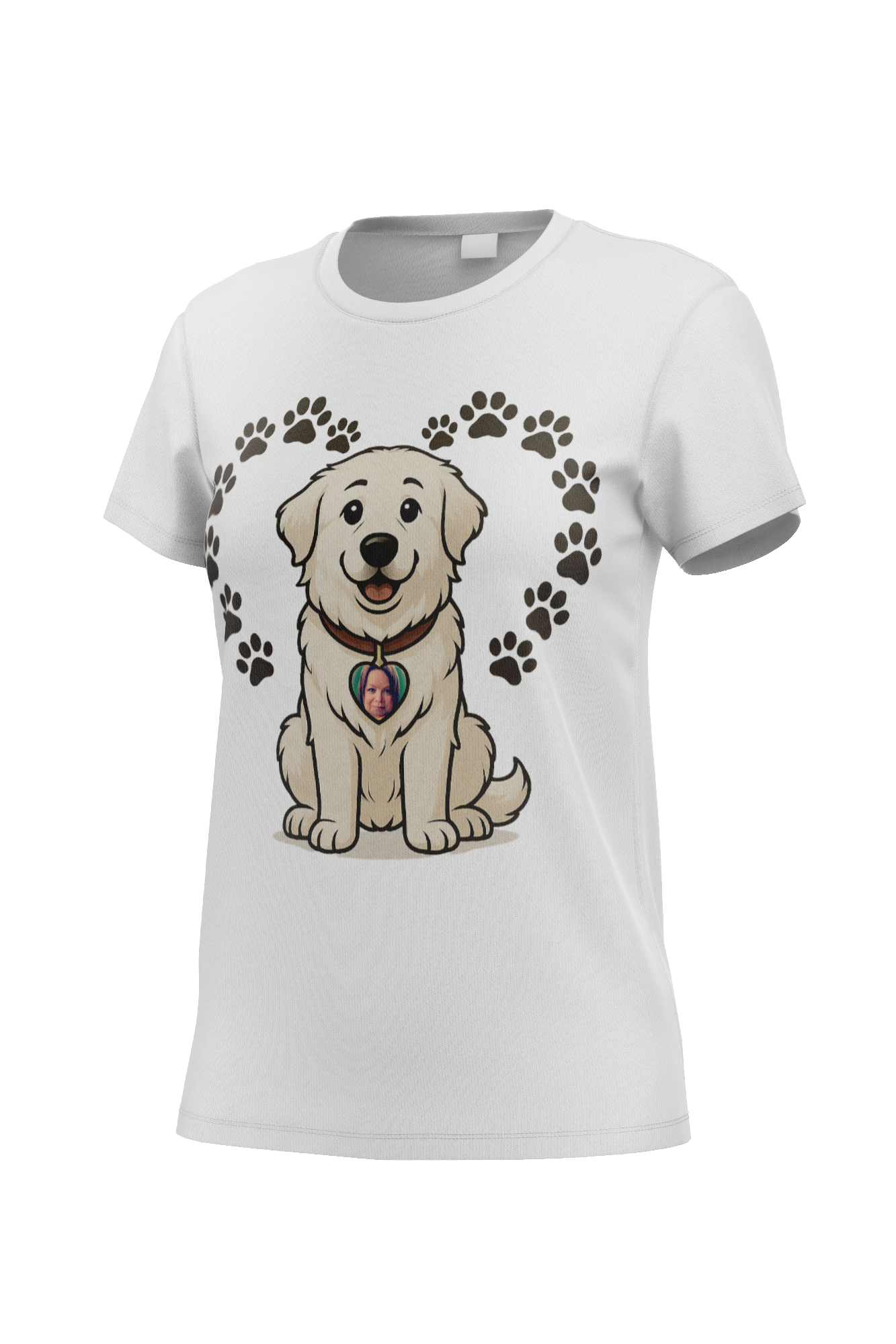 Pet Cartoon with Owner Pic-Customizable Design